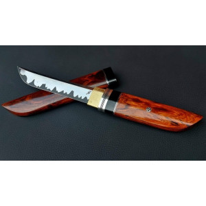 НЕВИДИМИЙ ТАНТО ІІ ексклюзивний ніж ручної роботи майстра Fomenko Knifes, сталь S390, 66-67 HRC. Photo 2